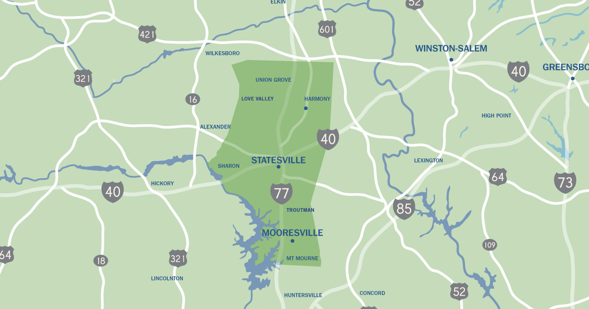 Location Map Iredell EDC